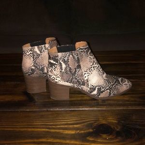 Maurice’s Snakeskin Booties